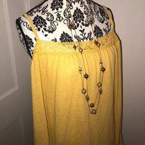 EUC- Mustard Yellow Swing Tank